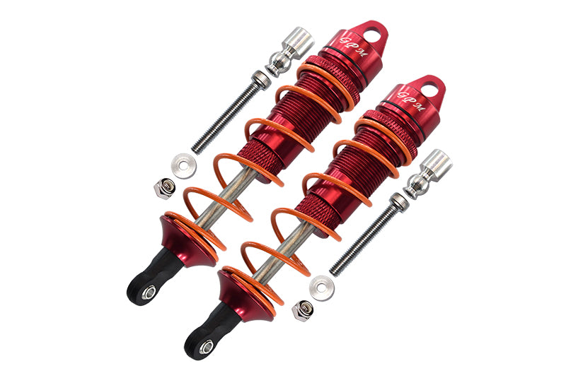 Arrma Senton 6S BLX (AR102654) & Typhon 6S BLX (AR106013) Aluminum Rear Adjustable Dampers 110mm - 1Pr Set Red