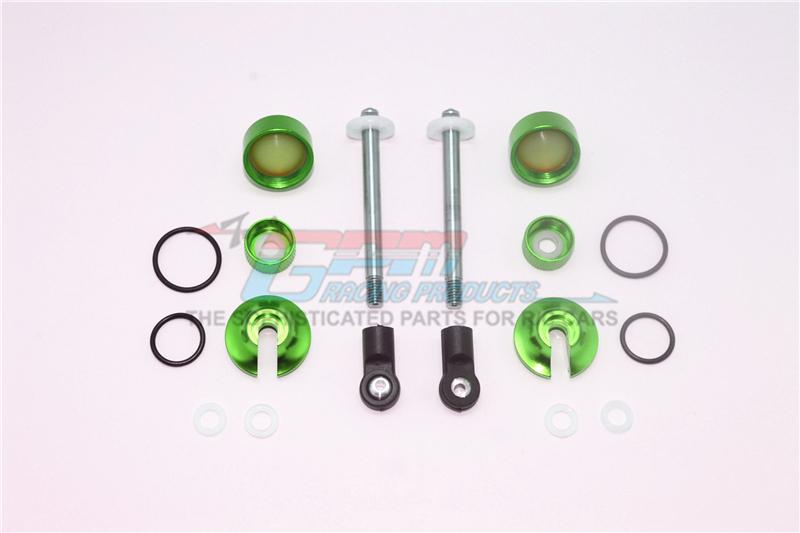 Alloy Full Damper Rebuild Kit For GPM Optional Rear Shocks Item# MAS110R For Arrma Senton 6S Blx / Typhon 6S Blx - 1 Set Green