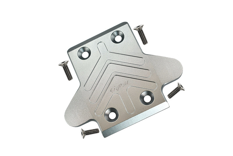Arrma SENTON / OUTCAST / NOTORIOUS 6S BLX Aluminum Front Chassis Protection Plate - 1Pc Set Gray Silver