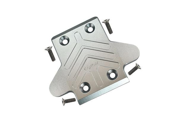 Arrma SENTON / OUTCAST / NOTORIOUS 6S BLX Aluminum Front Chassis Protection Plate - 1Pc Set Gray Silver