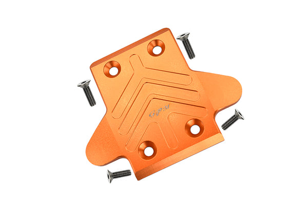 Arrma SENTON / OUTCAST / NOTORIOUS 6S BLX Aluminum Front Chassis Protection Plate - 1Pc Set Orange