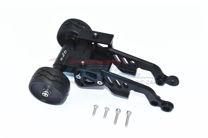 Arrma TALION / TYPHON Aluminum Rear Adjustable Wheelie - 1 Set Black