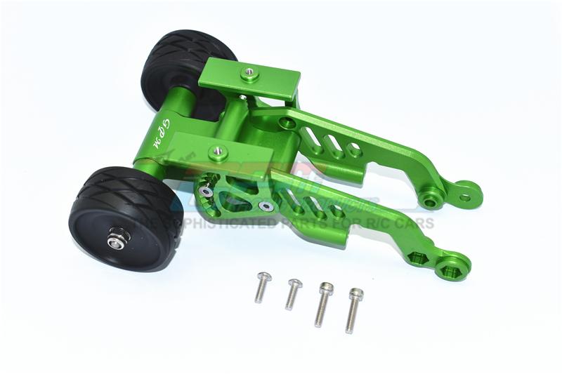Arrma TALION / TYPHON Aluminum Rear Adjustable Wheelie - 1 Set Green