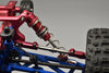 Arrma Talion 6S BLX (ARA106048) Aluminum + Stainless Steel Rear Upper Arm Tie Rod - 10Pc Set Orange