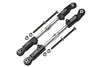 Aluminum 7075-T6 + Stainless Steel Rear Camber Links For Arrma 1/8 4WD ELECTRIC TALION 6S BLX ARA106048 Upgrades - Black