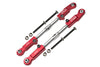Aluminum 7075-T6 + Stainless Steel Rear Camber Links For Arrma 1/8 4WD ELECTRIC TALION 6S BLX ARA106048 Upgrades - Red
