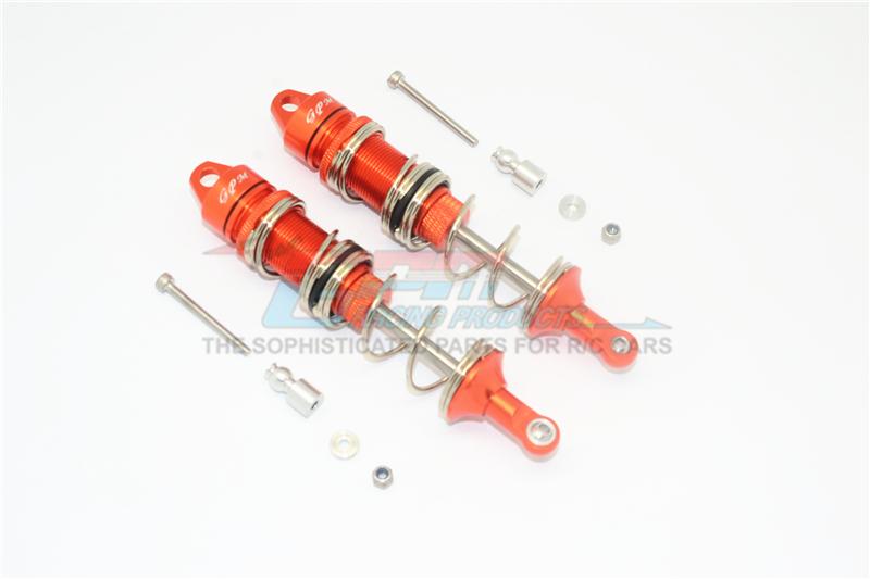Arrma TALION 6S BLX Aluminum Front Double Section Spring Dampers 105mm - 1Pr Set Orange