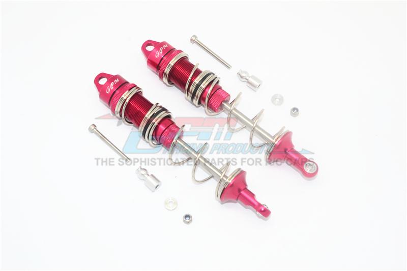 Arrma TALION 6S BLX Aluminum Rear Double Section Spring Dampers 125mm - 1Pr Set Red