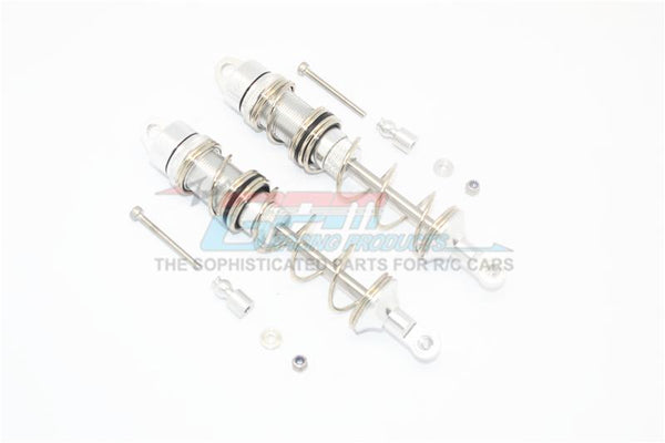 Arrma TALION 6S BLX Aluminum Rear Double Section Spring Dampers 125mm - 1Pr Set Silver