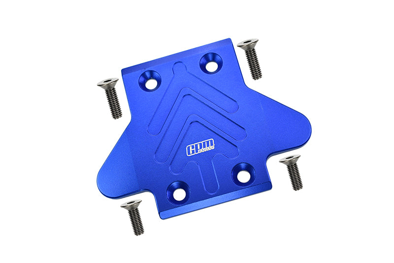 Arrma 1:8 ELECTRIC TALION 6S BLX / OUTCAST 6S BLX Aluminum Front Chassis Protection Plate  - 5Pc Set Blue