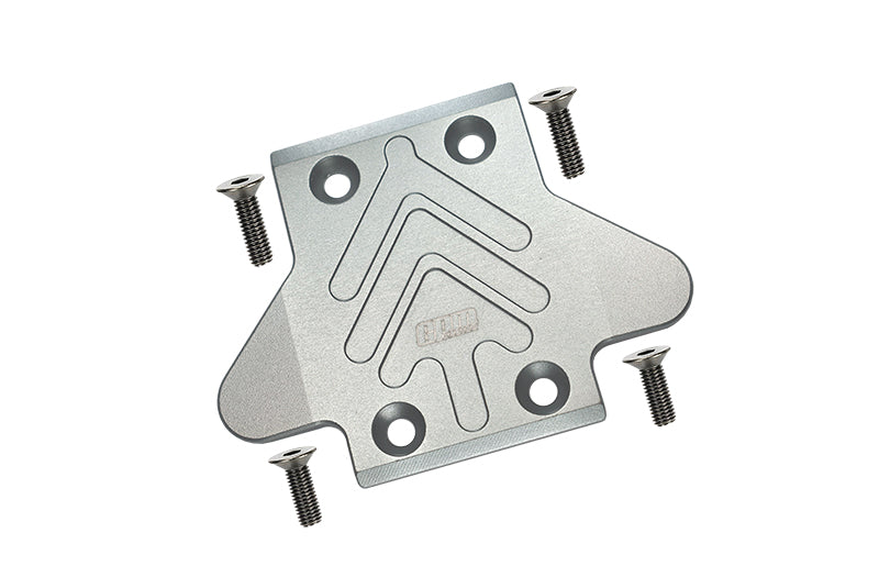 Arrma 1:8 ELECTRIC TALION 6S BLX / OUTCAST 6S BLX Aluminum Front Chassis Protection Plate  - 5Pc Set Silver