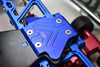 Arrma 1:8 ELECTRIC TALION 6S BLX / OUTCAST 6S BLX Aluminum Rear Chassis Protection Plate  - 5Pc Set Blue