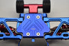 Arrma 1:8 ELECTRIC TALION 6S BLX / OUTCAST 6S BLX Aluminum Rear Chassis Protection Plate  - 5Pc Set Blue