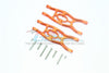 Arrma 1/10 Fazon Voltage 2WD (AR102675AU) Aluminum Frontor Rear Lower Suspension Arms - 1Pr Set Orange