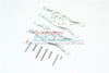 Arrma 1/10 Fazon Voltage 2WD (AR102675AU) Aluminum Frontor Rear Lower Suspension Arms - 1Pr Set Silver