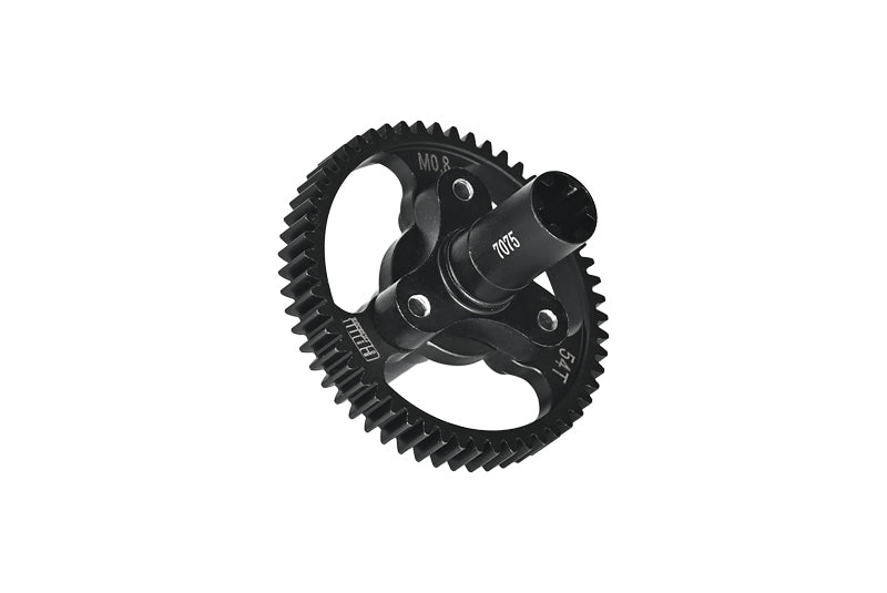 Medium Carbon Steel 54T Spur Gear 0.8 Module 32 Pitch For Arrma 1:8 VENDETTA 3S / INFRACTION V3 / TYPHON 3S / 1:10 KRATON 4S / SENTON 3S / VORTEKS 3S / OUTCAST 4S /  BIG ROCK V3 / GRANITE 3S  - Black