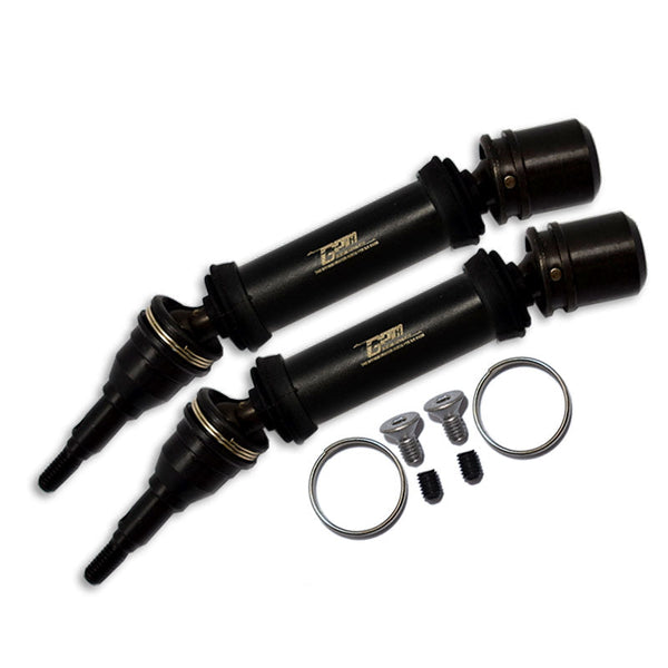 Arrma 1/8 VENDETTA 4X4 3S BLX Speed Bash Racer Carbon Steel Front Or Rear CVD Drive Shaft - 12Pc Set Black