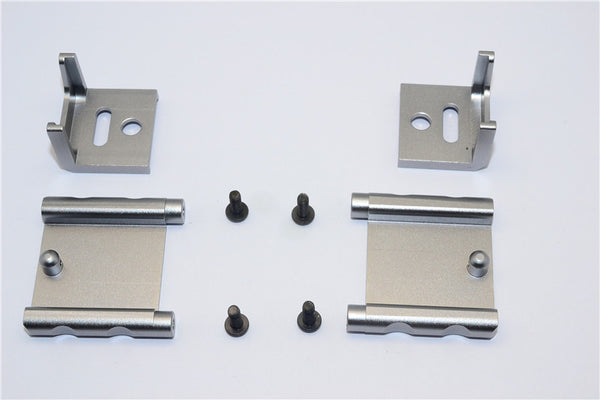 Tamiya MF01X Aluminum Battery Holder (138mm) - 1 Set Gray Silver