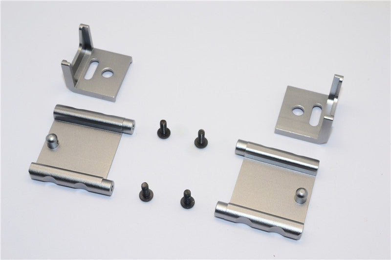 Tamiya MF01X Aluminum Battery Holder (134mm) - 1 Set Gray Silver