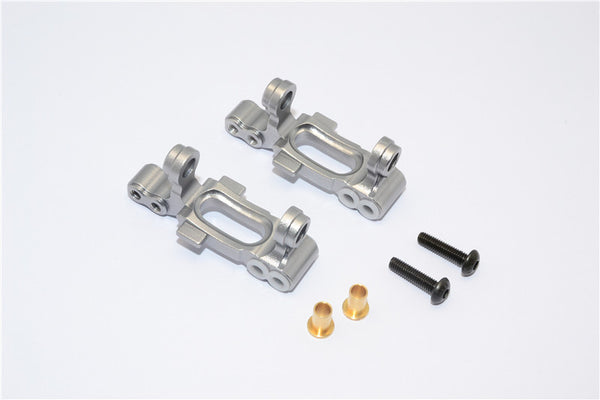 Tamiya MF01X Aluminum Front C-Hub - 1Pr Set Gray Silver