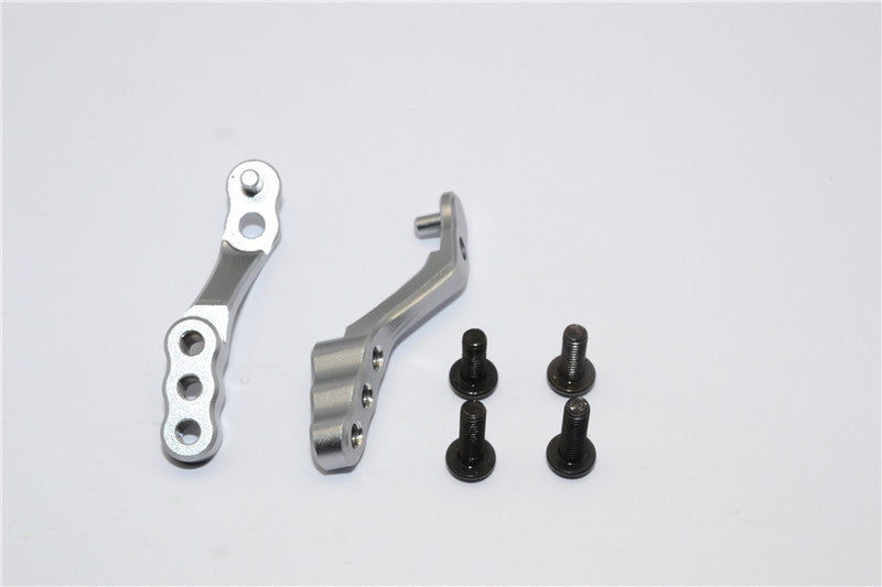 Tamiya MF01X Aluminum Rear Camber Link Mount - 1Pr Set Gray Silver