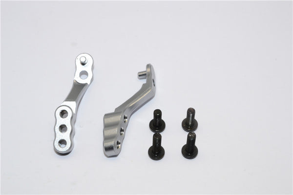 Tamiya MF01X Aluminum Rear Camber Link Mount - 1Pr Set Gray Silver