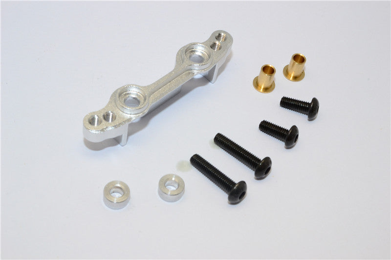 Tamiya MF01X Aluminum Front Damper Mount - 1Pc Set Silver