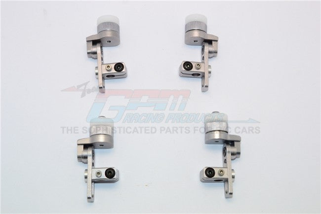 Tamiya MF01X Aluminum Front+Rear Magnet Body Mount -1 Set Gray Silver