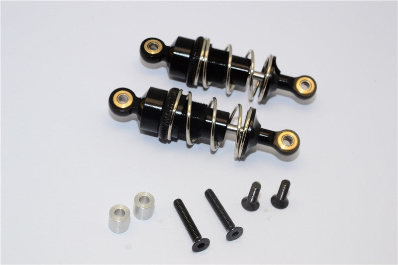 Tamiya MF01X Aluminum Front Adjustable Spring Damper 53mm - 1Pr Set Black