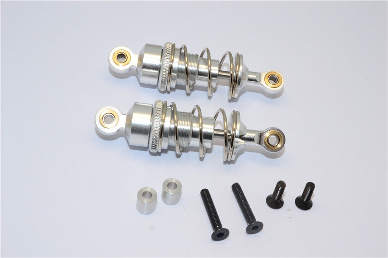 Tamiya MF01X Aluminum Front Adjustable Spring Damper 53mm - 1Pr Set Silver
