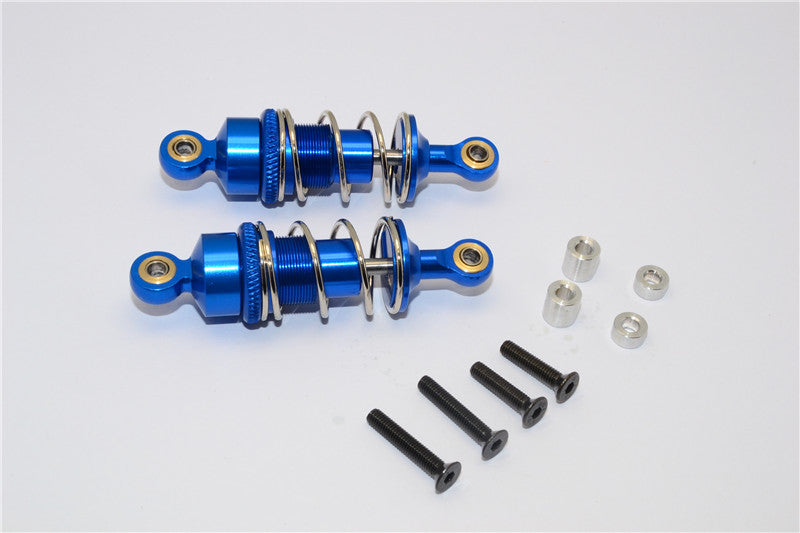 Tamiya MF01X Aluminum Rear Adjustable Spring Damper 53mm - 1Pr Set Blue