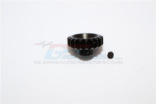 Steel Motor Gear 32 Pitch 19T (3.17mm Hole) For 05/540/360 Motor - 1Pc Set Black