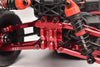 Aluminum 7075 Rear Diff Cover For Arrma 1/18 GRANITE GROM MEGA 380 Brushed 4X4 Monster Truck ARA2102 Upgrade Parts - Red