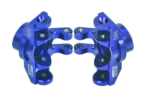 Aluminum 7075 Front Steering Block For Arrma 1/18 GRANITE GROM MEGA 380 Brushed 4X4 Monster Truck ARA2102 - Blue