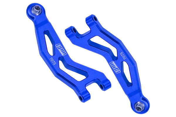 Aluminum 7075 Front Upper Suspension Arms For Arrma 1/18 GRANITE GROM MEGA 380 Brushed 4X4 Monster Truck ARA2102 - Blue