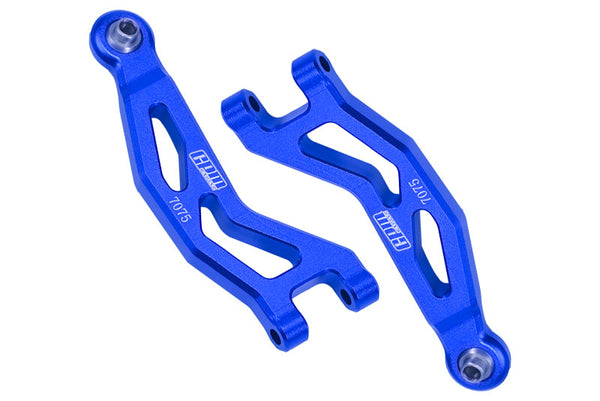 Aluminum 7075 Front Upper Suspension Arms For Arrma 1/18 GRANITE GROM MEGA 380 Brushed 4X4 Monster Truck ARA2102 - Blue