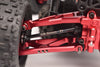 4140 Medium Carbon Steel Rear CVD Drive Shafts With Aluminum 7075 Wheel Hex For Arrma 1/18 GRANITE GROM MEGA 380 Brushed 4X4 Monster Truck ARA2102 Upgrade Parts - Red