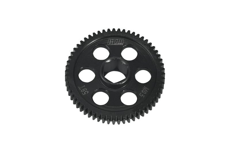 Medium Carbon Steel Spur Gear 0.5 Module 59 Tooth For Arrma 1/18 GRANITE GROM MEGA 380 Brushed 4X4 Monster Truck ARA2102 Upgrade Parts