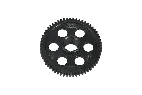 Medium Carbon Steel Spur Gear 0.5 Module 59 Tooth For Arrma 1/18 GRANITE GROM MEGA 380 Brushed 4X4 Monster Truck ARA2102 Upgrade Parts