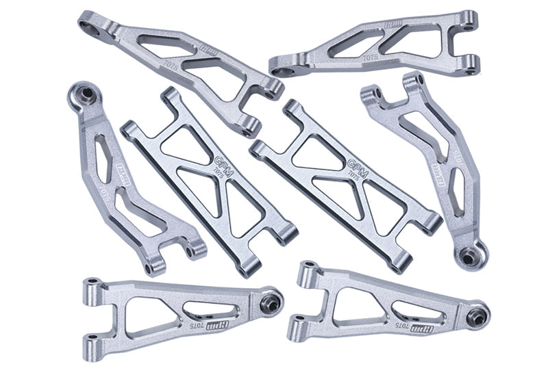 Tamiya DT-03 Aluminum Front Upper Arm Upgrade Parts (1 Pair, Silver) - Weather Resistant RC Car Upgrade
