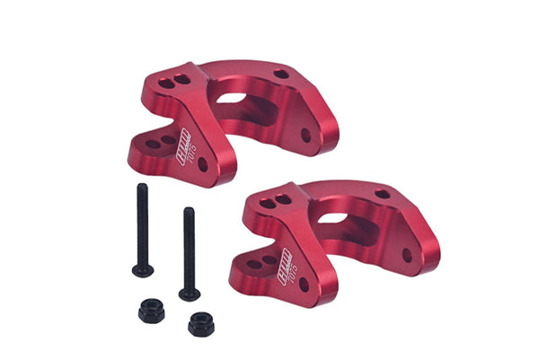 Aluminum 7075 Front C Hubs For Arrma 1/10 GORGON 4X2 Mega 550 Brushed Monster Truck-ARA3230 Upgrades - Red