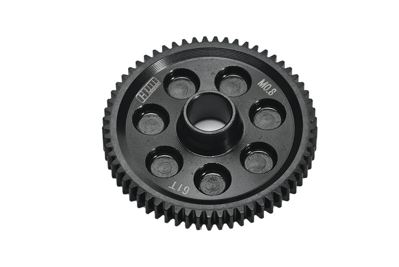 4140 Medium Carbon Steel Spur Gear (61T/M0.8/32P) for Arrma 1/10 Gorgon 4X2 Mega 550 Brushed Monster Truck-ARA3230 Upgrade Parts 