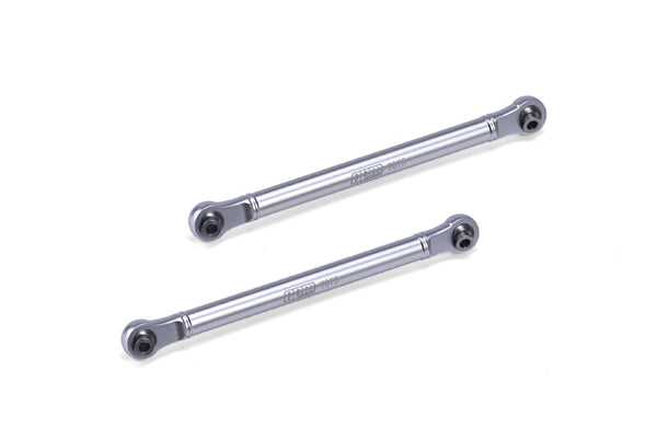 Aluminum 7075 Front Steering Link Rod For Arrma 1/10 GORGON 4X2 Mega 550 Brushed Monster Truck-ARA3230 Upgrades - Silver