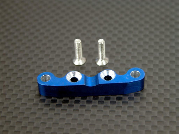 Kyosho Mini Inferno Aluminum Rear Arm Bulk For Front Gear Box With Screws - 1Pc Set Blue