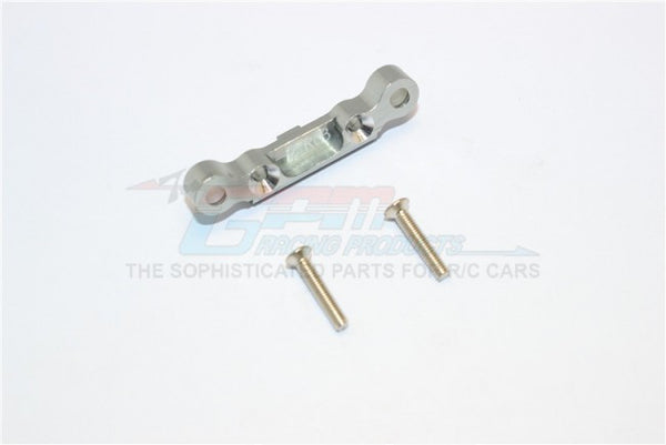 Kyosho Mini Inferno Aluminum Rear Arm Bulk (2 Deg) For Rear Gear Box With Screws - 1Pc Set Gray Silver