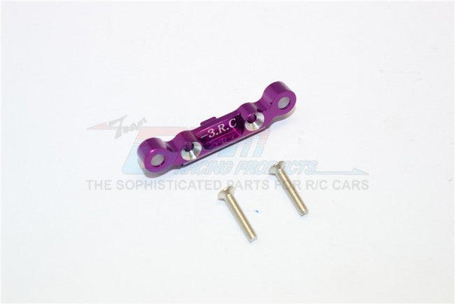Kyosho Mini Inferno Aluminum Rear Arm Bulk (3 Deg) For Rear Gear Box With Screws - 1Pc Set Purple
