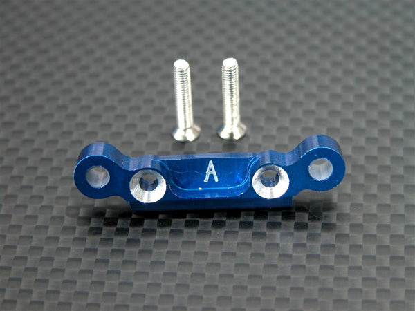 Kyosho Mini Inferno Aluminum Rear Arm Bulk (1 Deg) For Rear Gear Box With Screws - 1Pc Set Blue