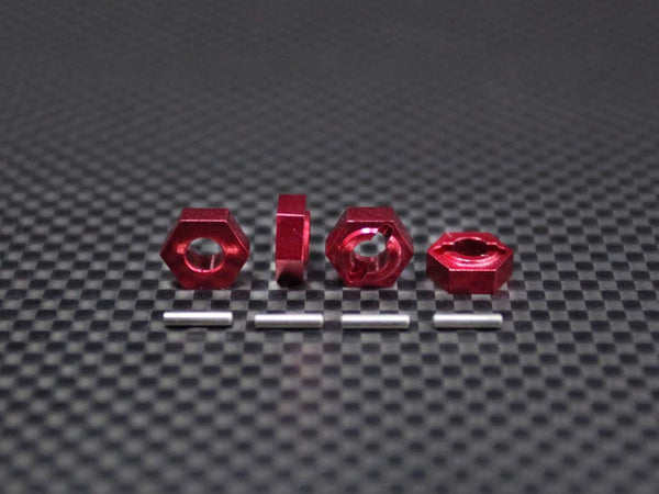 Kyosho Mini Inferno Aluminum Drive Adaptor With Pins - 4 Pcs Set Red