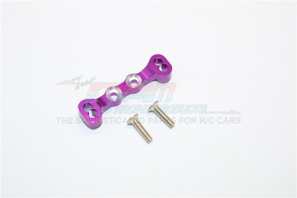 Kyosho Mini Inferno Aluminum Rear Upper Arm Bulk For Front Gear Box With Screws - 1Pc Set Purple