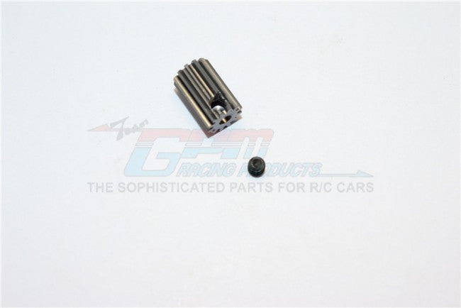 Kyosho Mini Inferno Aluminum Motor Gear (12T) - 1Pc Set Gray Silver